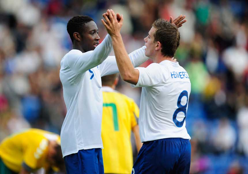 Daniel Welbeck and Jordan Henderson